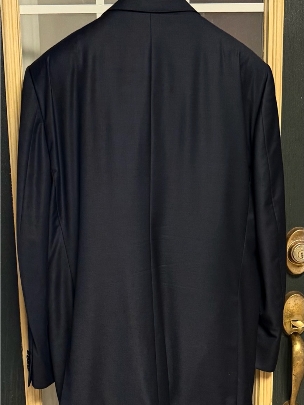 Ermenegildo Zegna Trofeo Milano Tic Tac Weave Suit Navy Blue 56R Or 46R US - Picture 7 of 15